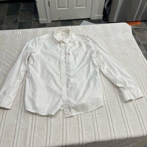Levi's Crisp White Casual Button Down Shirt